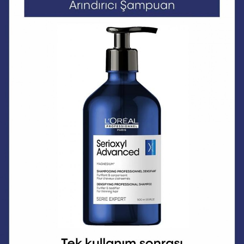 L'oreal Professionnel Serie Expert Serioxyl Advanced Incelmiş Saç Telleri Için Yoğunluk Kazandıran Şampuan 500 ML