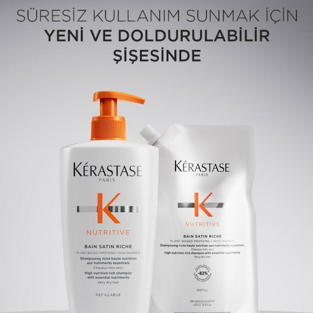 Nutritive Bain Satin Riche Yoğun Nemlendirici Şampuan 500 ML