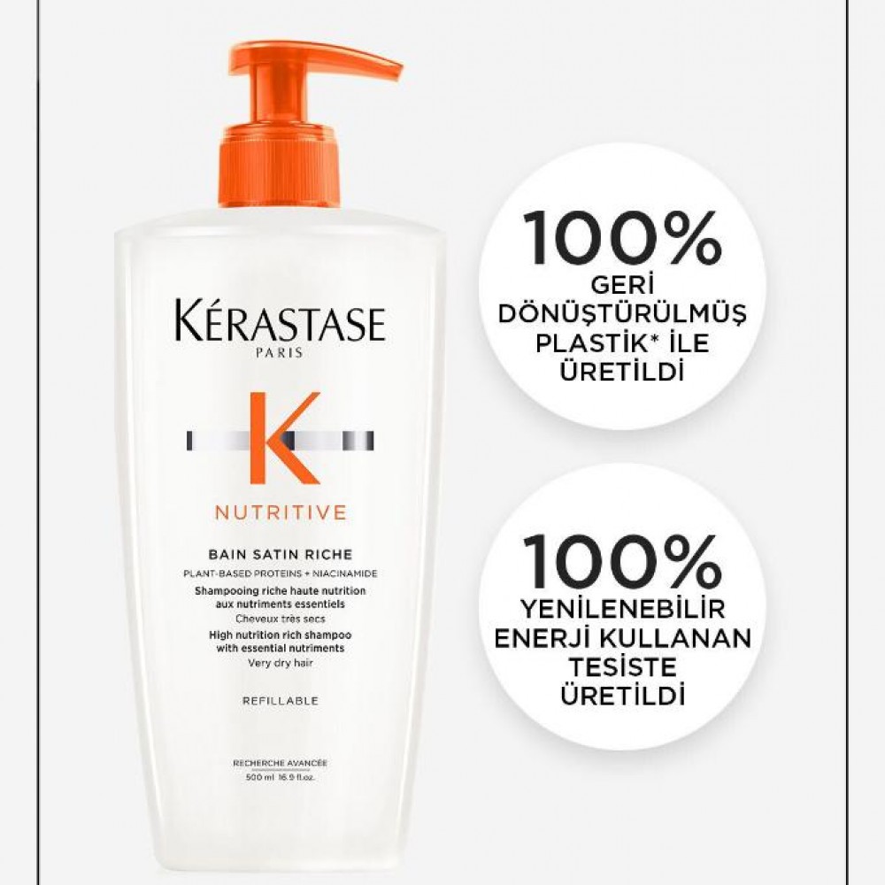 Nutritive Bain Satin Riche Yoğun Nemlendirici Şampuan 500 ML